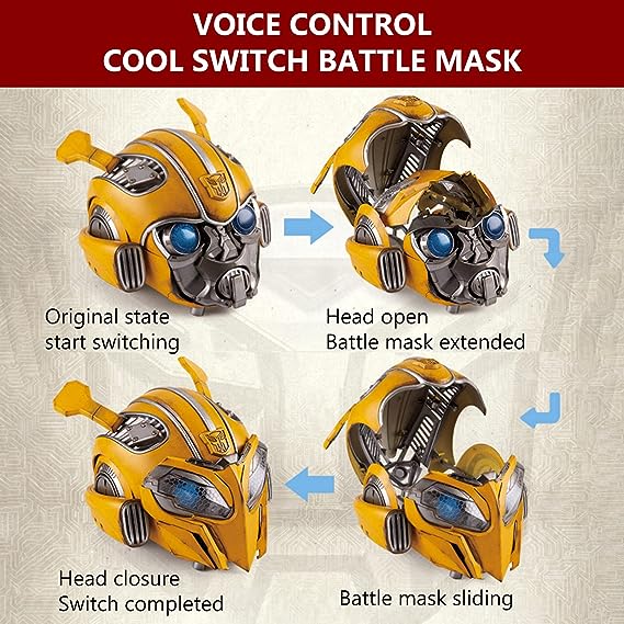 mixer Gå ned Mekaniker Transformers Bumblebee helmet wearable control Optimus Prime voice