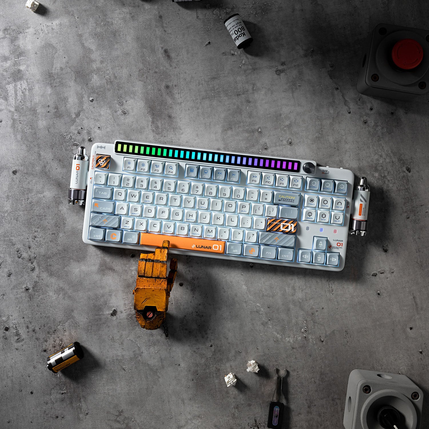 Fully Customizable Mechanical Keyboard Lunar 01