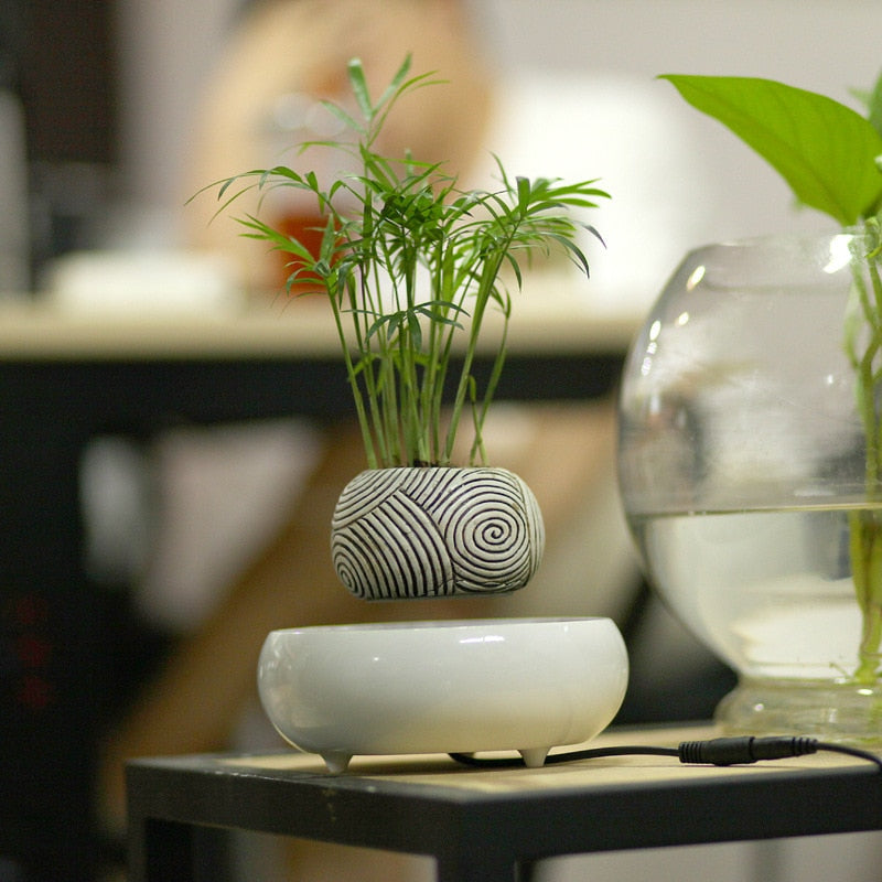Levitating Air Bonsai Pot Desktop Flower Pot Garden Planter Indoor