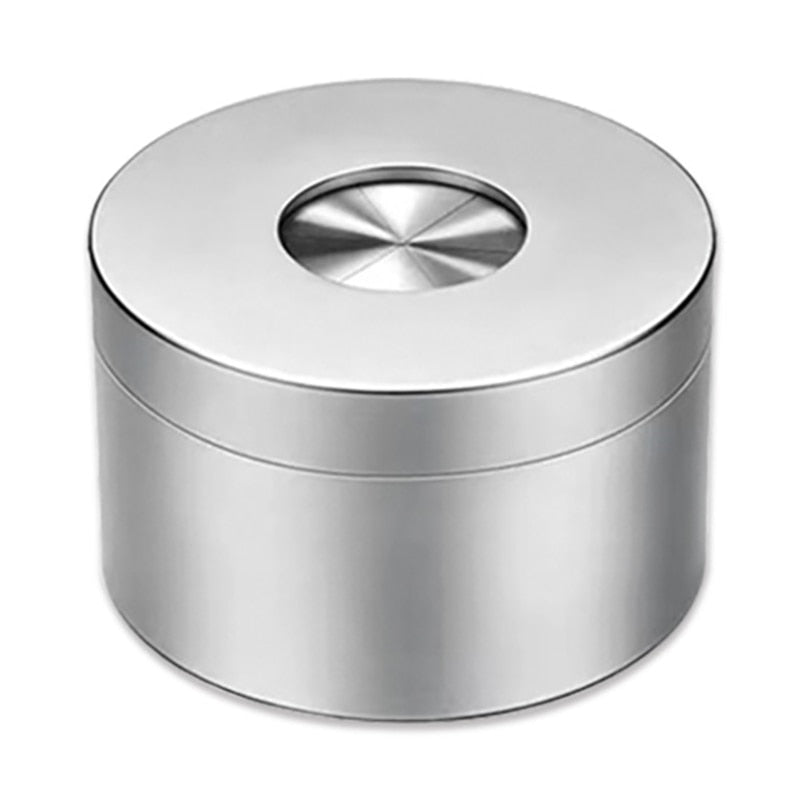 Stainless steel ashtray with cover Swivel cover fly ash proof creative premium gift