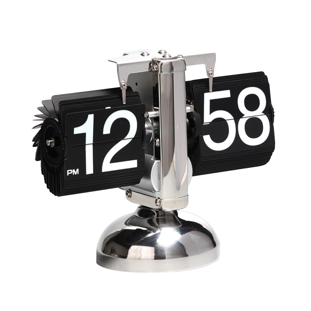 Vintage Style Self Flip Table Clock